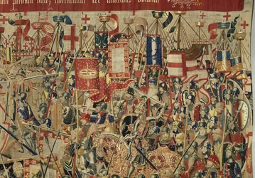 Wandtapijt met de veroveringen van koning Alfonso V van Portugal