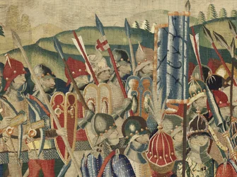 Wandtapijt met de veroveringen van koning Alfons V van Portugal