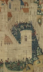 Wandtapijt met de veroveringen van koning Alfons V van Portugal