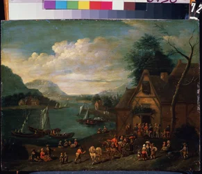 Een taverne aan de kust