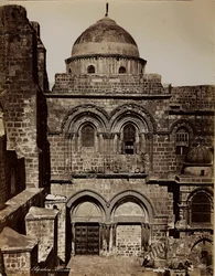 Album Palestina 1887: de basiliek van het Heilig Graf in Jeruzalem