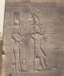 Dendérah Tentyris, Tempel van Athôr - Achterzijde - Cleopatra en ...