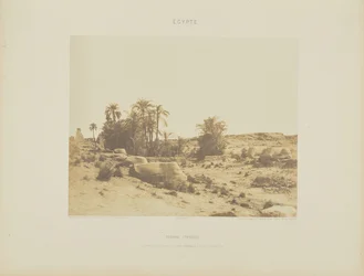 Karnak (Thebe). Laan van de Sfinxen - Algemeen zicht vanaf punt G