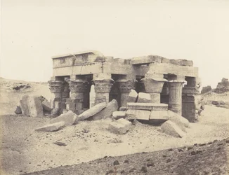 Kôm-Ombou Ombos, algemeen uitzicht op de ruïnes, 1851-52, gedrukt 1853-54
