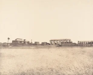 Louksor Thebe, Algemeen Uitzicht op de Ruïnes, 1851-1852