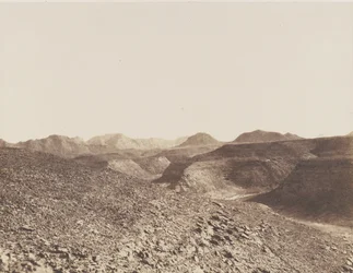 Nubië, Omgeving van Ibrim, Arabische keten - Uitzicht op een ravijn, 1851-52