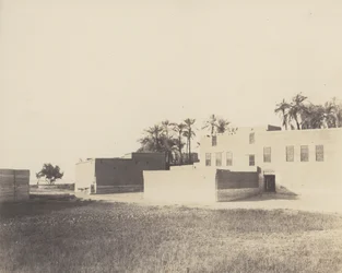 Syout, Arabische woningen aan de oever van de Nijl, 1851-52, gedrukt 1853-54