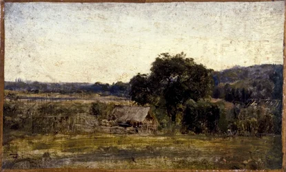 Strohut, tussen 1850 en 1860
