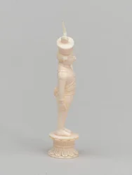 Witte pion, schaakstuk, India, circa 1820