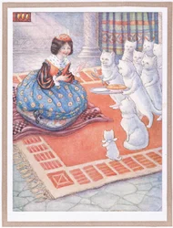 De katten brachten de prinses wat muizentaart