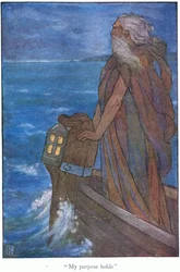 "Mijn doel houdt" Ulysses (kleurenlitho)