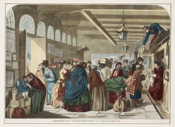 Station Hastings - De Aankomst van de Trein