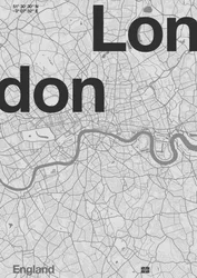 Londen Minimalistische Kaart