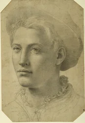 Portretkop van een jongeman met een pet, ca. 1530-40