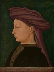 Profielportret van een jonge man