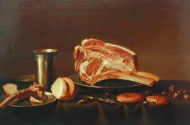 Stilleven met kotelet