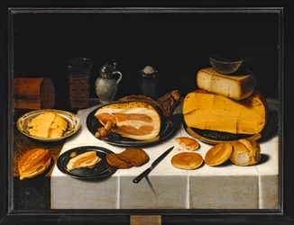 Stilleven met ham ...