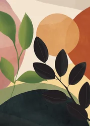 Aards, botanisch, abstract