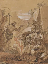 Prediking van Johannes de Doper in de Wildernis