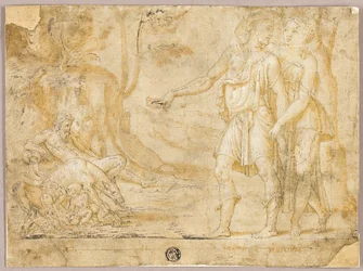 Faustulus en Merentia Ontdekken Romulus en Remus