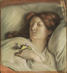 De herstellende (Portret van de vrouw van de kunstenaar)