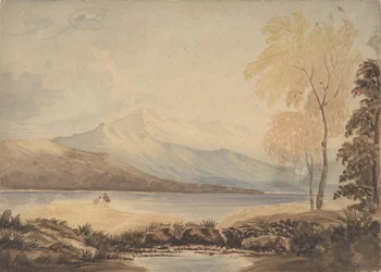 Landschap in het Lake District, begin 19e eeuw