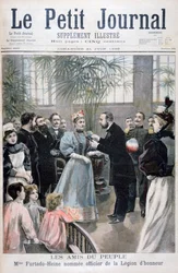 Mevrouw Furtado-Heine benoemd tot Officier van het Legioen van Eer, 1896
