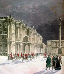 Winterpaleis, Sint-Petersburg, Rusland, 1891