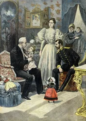 Felix Faure wordt verwelkomd in de intimiteit van de Russische keizerlijke familie