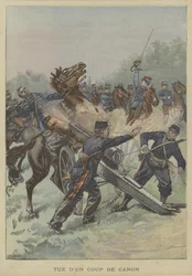 Gedood door een schot uit een kanon