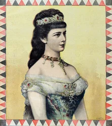 Portret van Elisabeth van Wittelsbach
