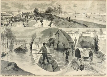 De overstromingen van Saint Florent in de Loire