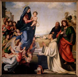 Verschijning van de Madonna aan St. Bernardus van Clairvaux (schilderij, ca. 1504)