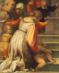 Onze-Lieve-Vrouw van Barmhartigheid door Bartolomeo della Porta bekend als Fra Bartolomeo (1472-1517) (detail)