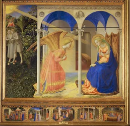 De Annunciatie (schilderij op hout)