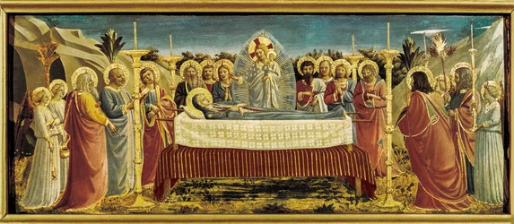 De begrafenis van de maagd, ca. 1434-35 (tempera op paneel)