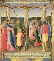 Christus aan het kruis tussen de twee dieven (detail)
