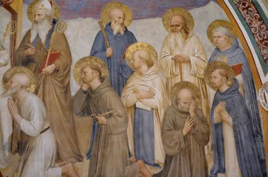 Kruisiging met heiligen