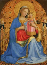 Duits: Maria mit dem Kind und Heiligen Madonna met kind