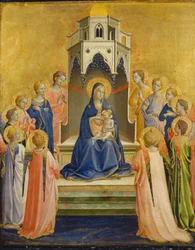Madonna met kind en twaalf engelen