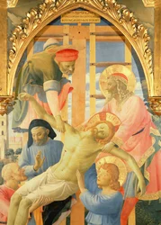 Santa Trinita Altaarstuk (detail)