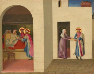 De genezing van Palladia door Sint Cosmas en Sint Damianus, ca. 1438-1440