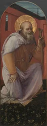 Paneel van een drieluik: St. Antonius Abt, 1458