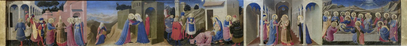 Predella van het Altaarstuk De Aankondiging, ca. 1433-1434