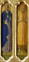 Heiligen Louis van Toulouse en Maria van Egypte van het Perugia Altaarstuk