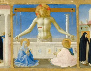 De Opstanding Predella van het retabel De Kroning van de Maagd, ca. 1430