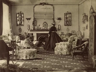 Interieur van Kamer, ca. 1862