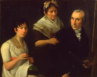 De familie van de schilder