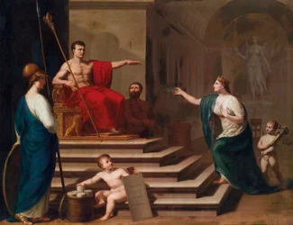 Allegorie op Napoleon als bevrijder van Italië 1797