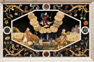 De Madonna van Monte Berico verschijnt aan Vincenza Pasini, detail